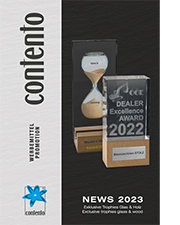 Contento Werbemittel & Promotion - Neuheiten Trophäen Holz mit Glas